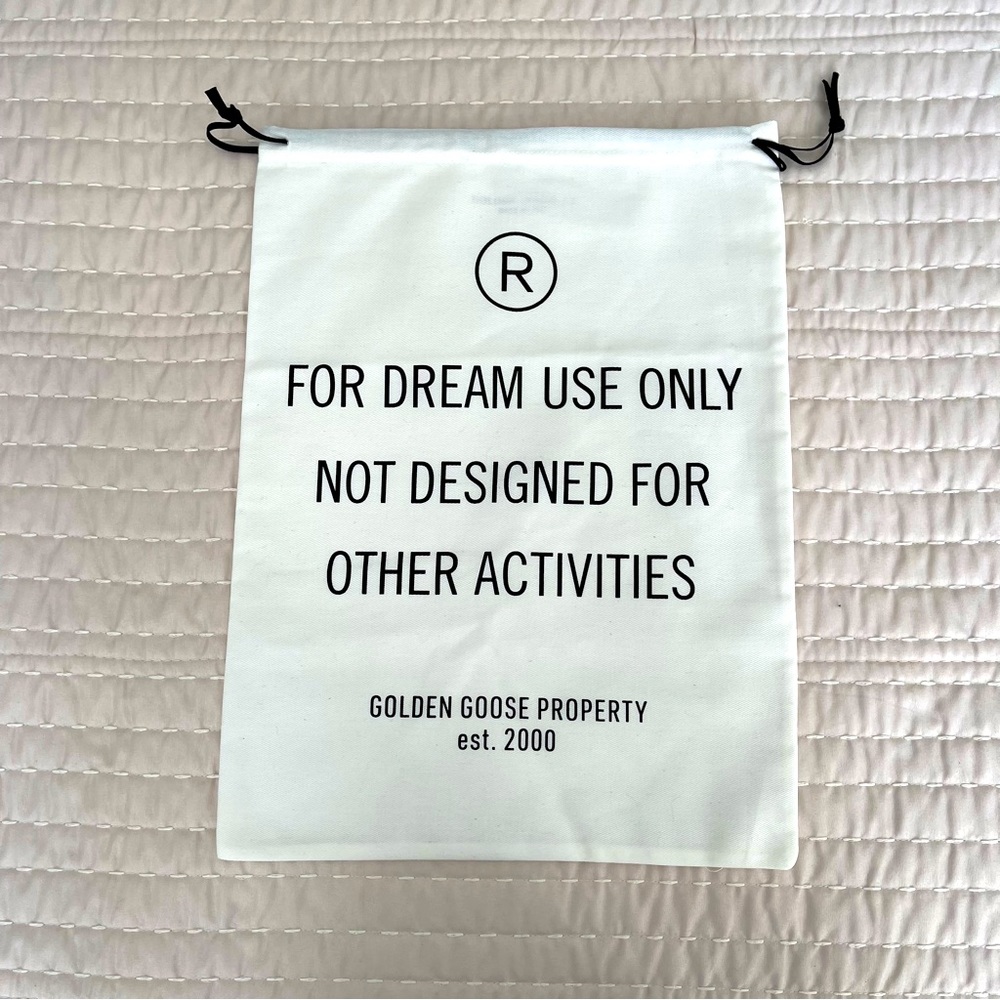 Golden Goose drawstring dust bag